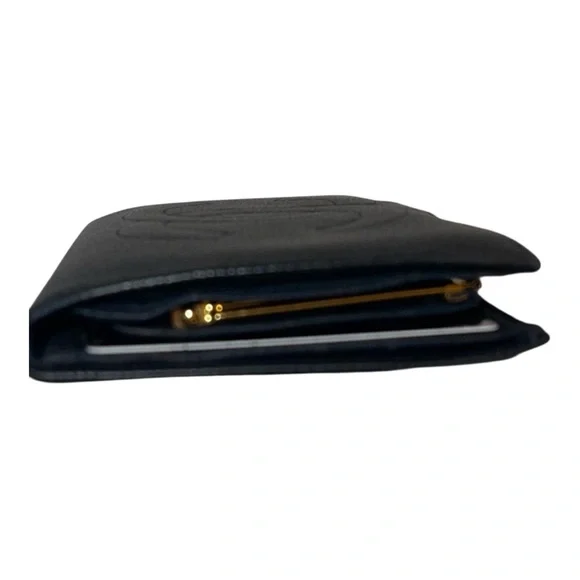 ✨💎CHANEL💎✨BLACK CALFSKIN LONG KISSLOCK WALLET WITH CARD AND BOX! - Picture 5 of 7